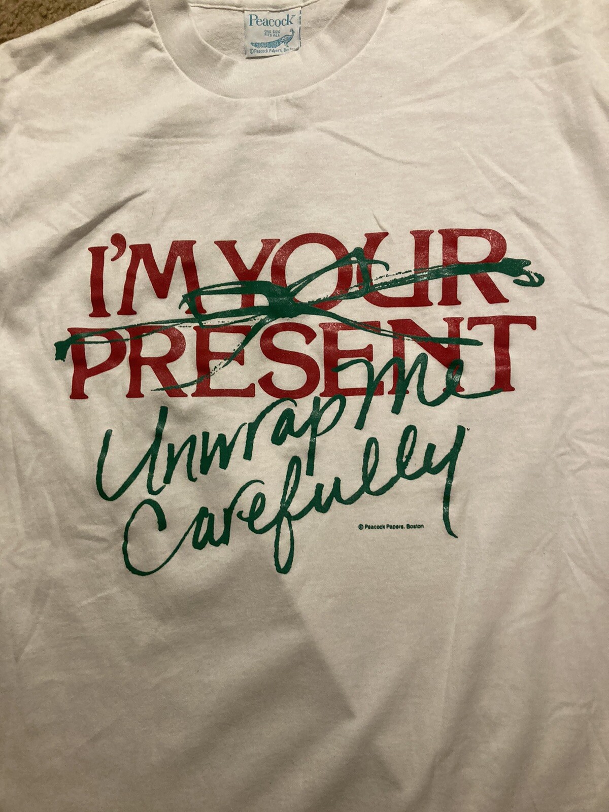 Vintage Nightgown T-Shirt « I&rsquo;m Your Present » One Size Fits All