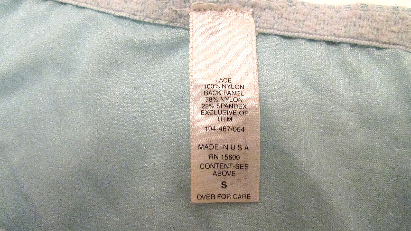 2pc Kellwood Shimmer Nylon Chantilly Lace Demi Bra 32B Bikini Pantie S USA made