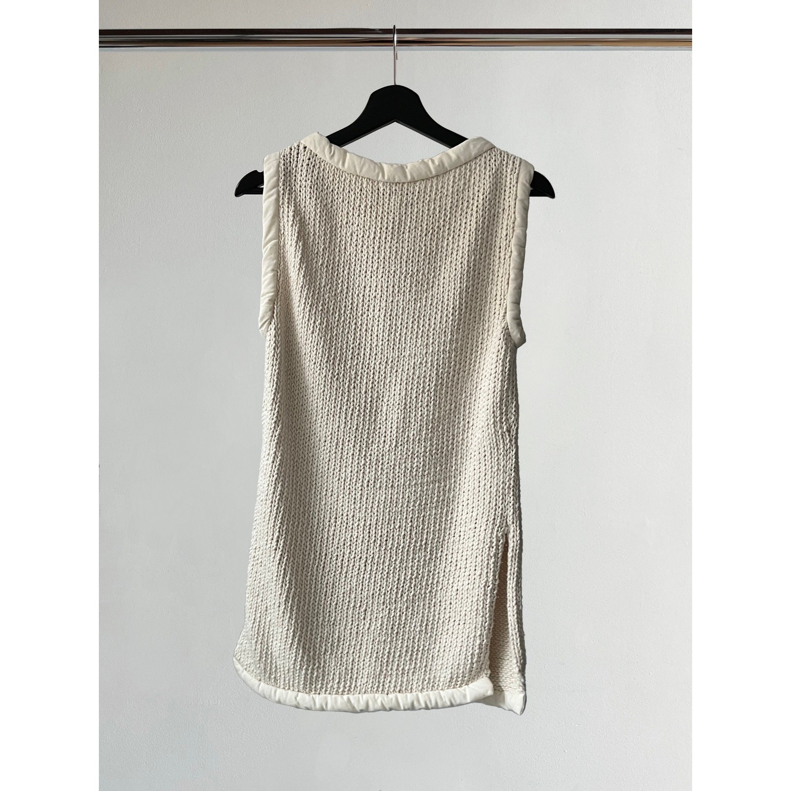 CÉLINE PADDED TRIM KNIT TUNIC
