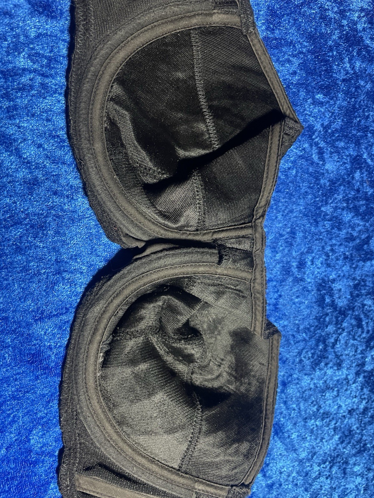 Vintage Playtex Magic Cling Bra 32c Black Strapless Underwire Pinup Lingerie