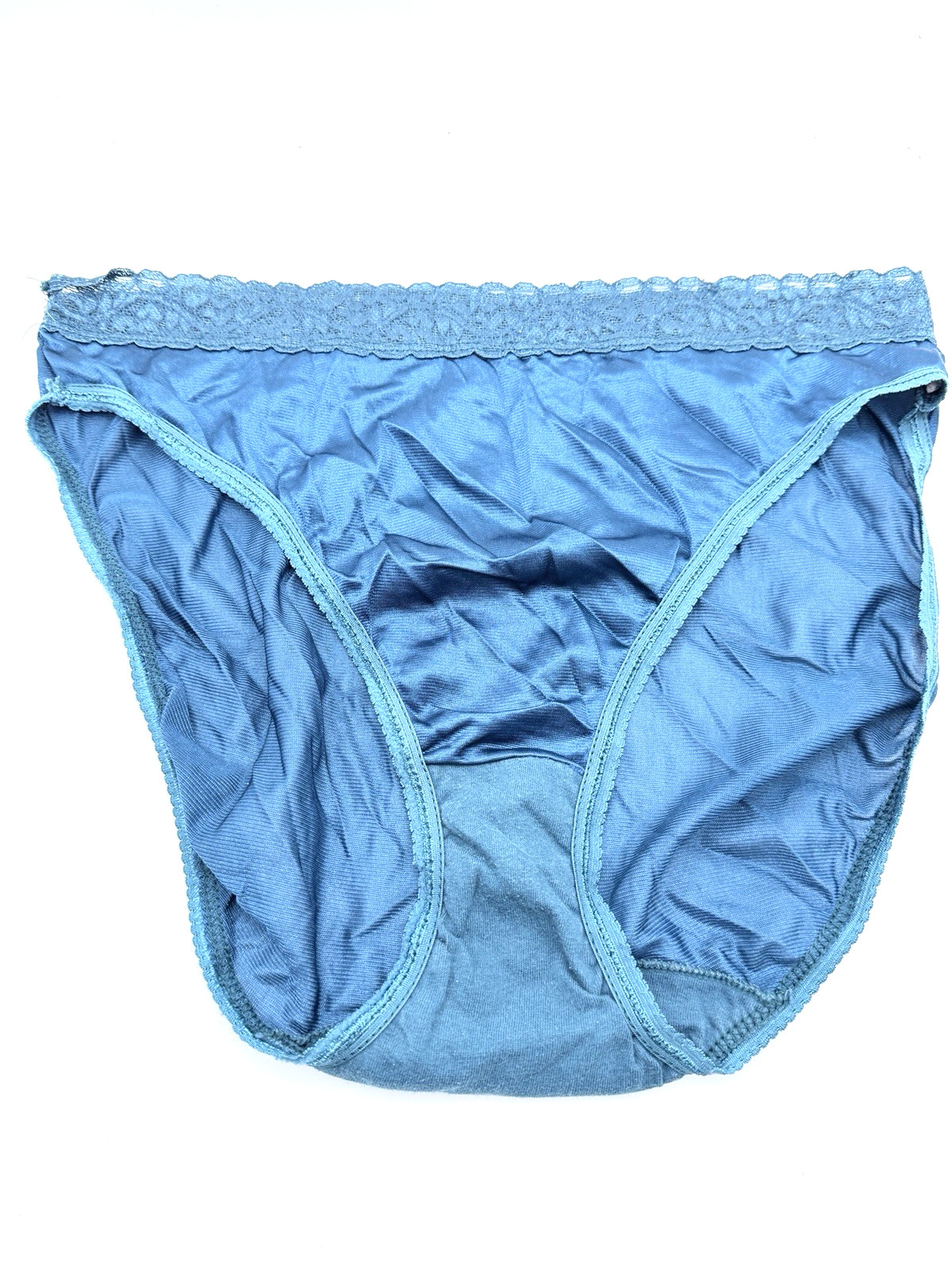 Vtg Fruit of Loom Panties Sheer Nylon Granny Brief Shiny 7 Large Hi waist
