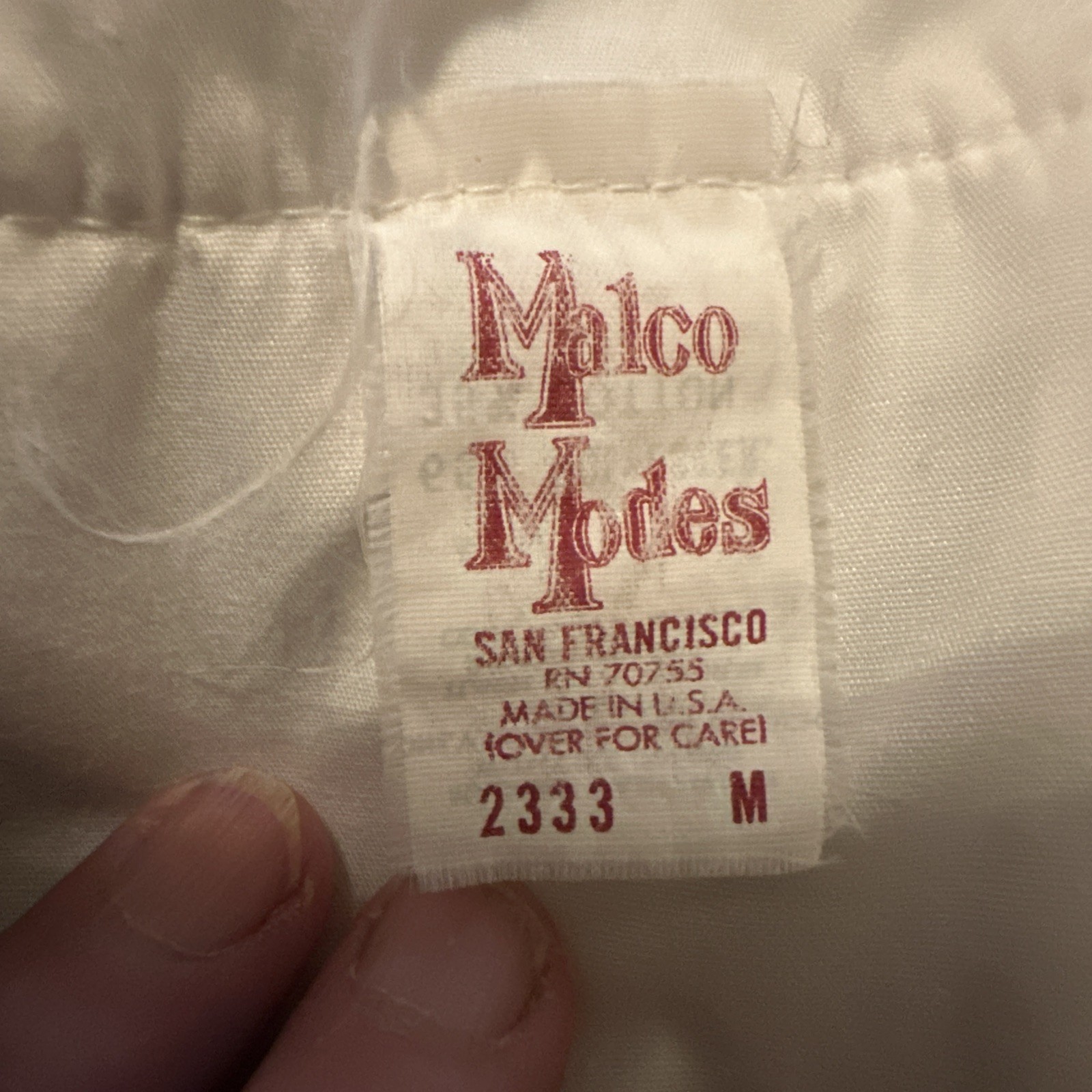 Vtg Partners Please Peasant Blouse Medium Malco Modes Lace White Square Dance