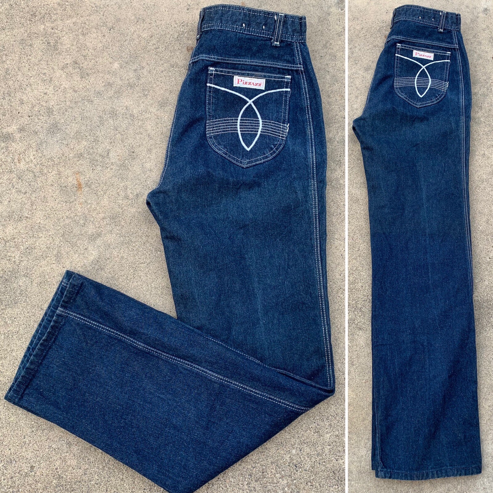 Vintage Pizzazz New York Paris Jeans High Waist 12 28 in Waist 70s 80s