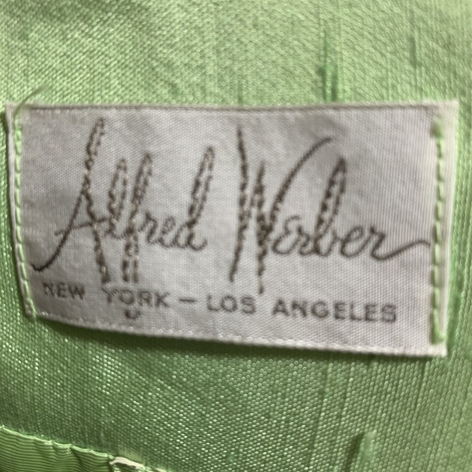 Vintage 60s Alfred Werber Suit Crochet Lace Shiny Dress Coat 12 See Description