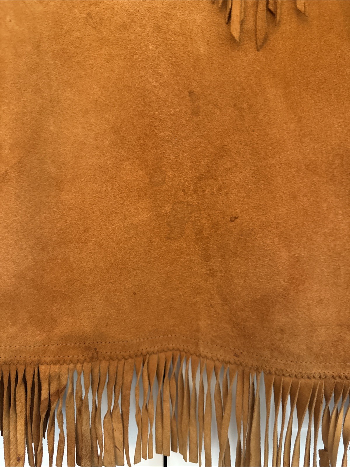 Vintage 1960s Sylvia Mexico Suede Fringe Jacket Boho Western See Description