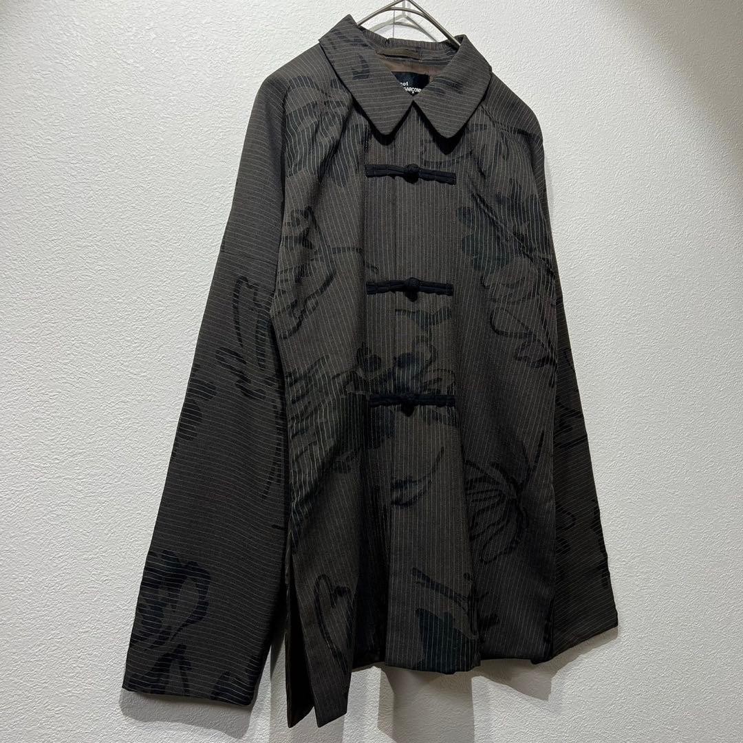 tricot COMME des GARCONS China Jacket 1997 AD Floral Pinstripe Size M Japan Auth