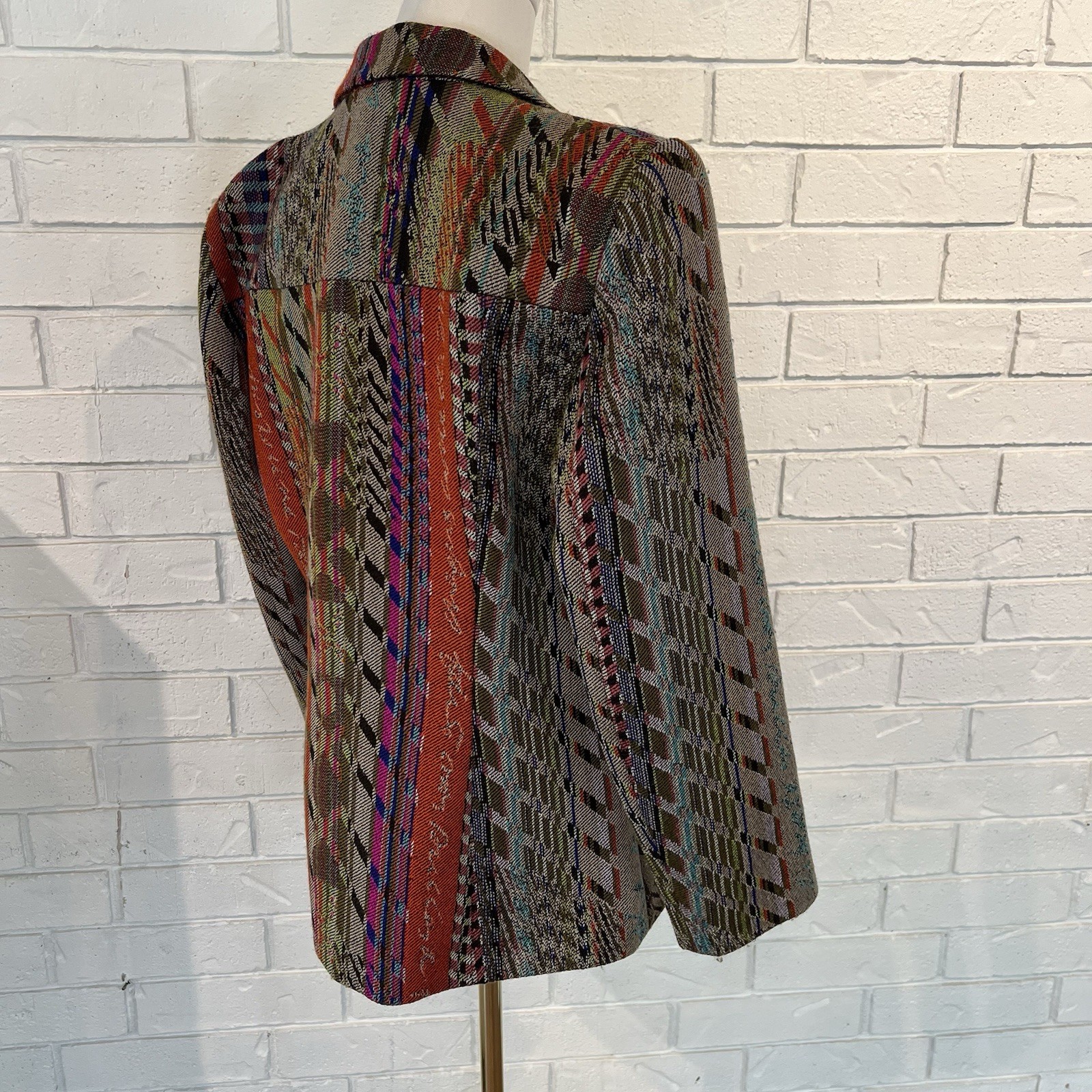 Vintage 90s y2k Christian Lacroix Bazar Funky Wool Blazer Jacket France 42