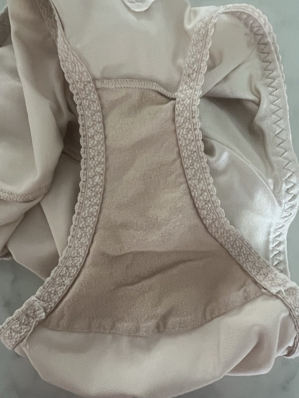 Vintage Cupid Control Brief Panties Size XL Beige Tummy Panel Underwear Panty