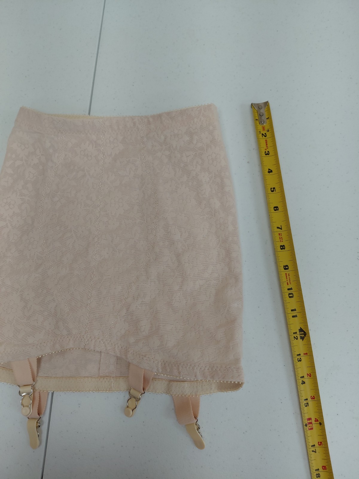 Vintage Crown-nette Open Bottom Girdle With Garter Size L