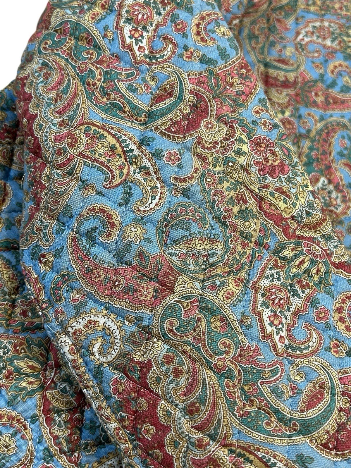 Vintage Vera Bradley Quilted Jacket Cottagecore Soft Girl Preppy 37 Inch Bust
