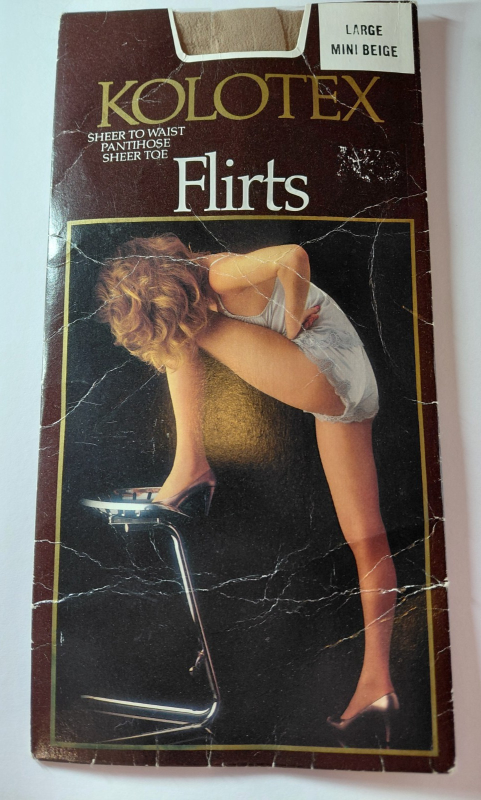 Vintage Kolotex Pantyhose Stockings Bundle Flirts Silk Reflections Large Beige