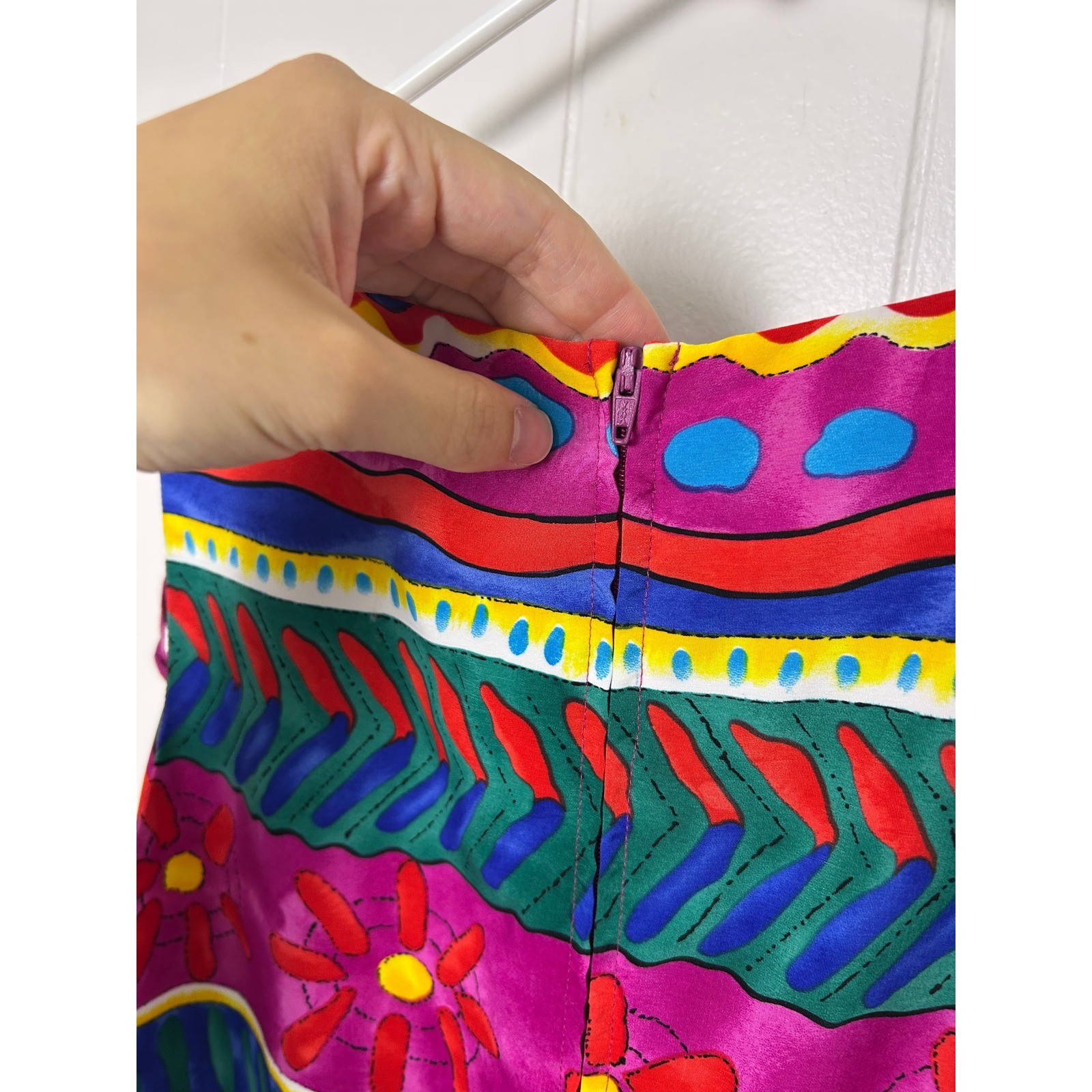 Jessica Howard Dress size 12 Pink Vintage 90s Maximalist Art To Wear Shift Retro