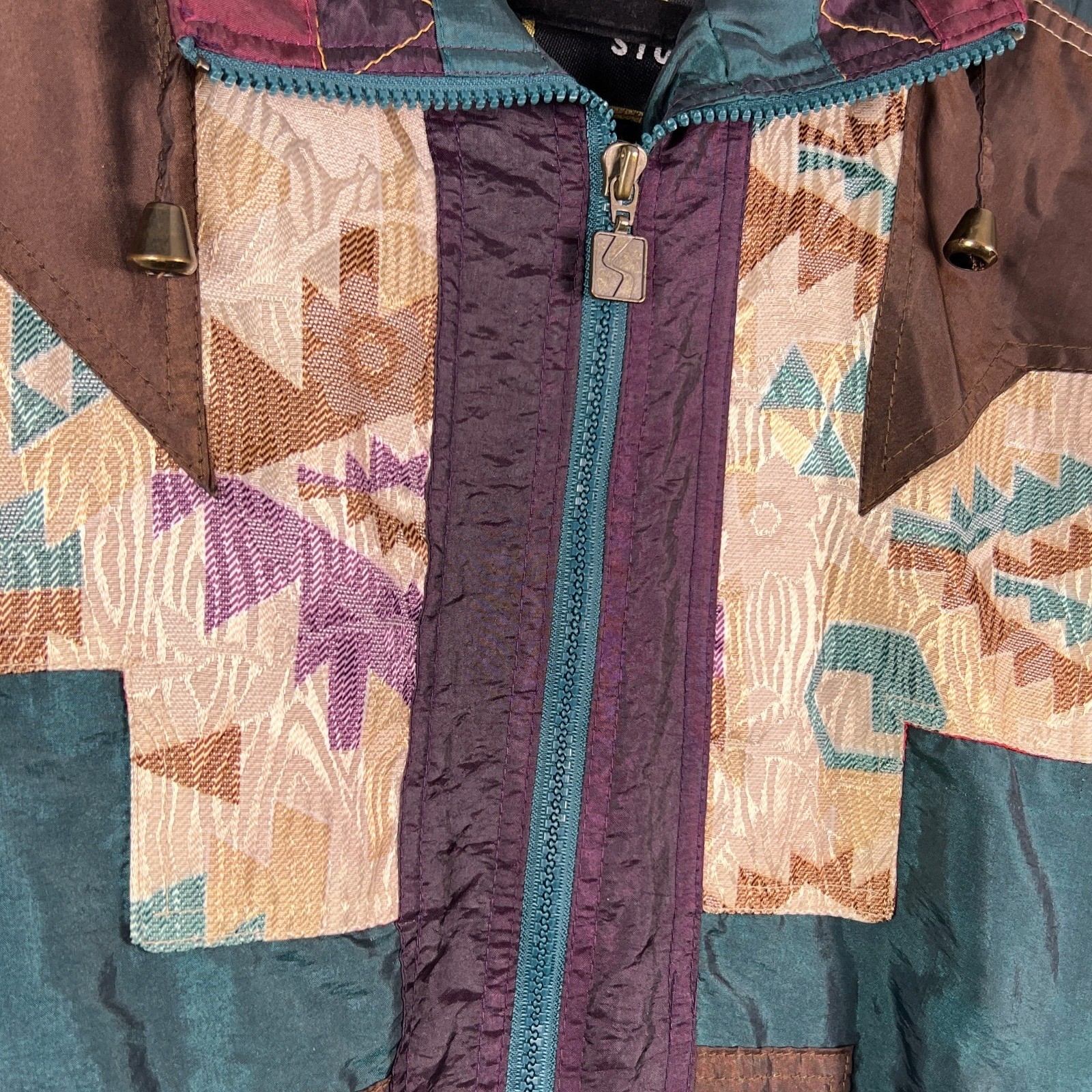 90s K Active Southwestern Nylon Jacket Unisex S Western