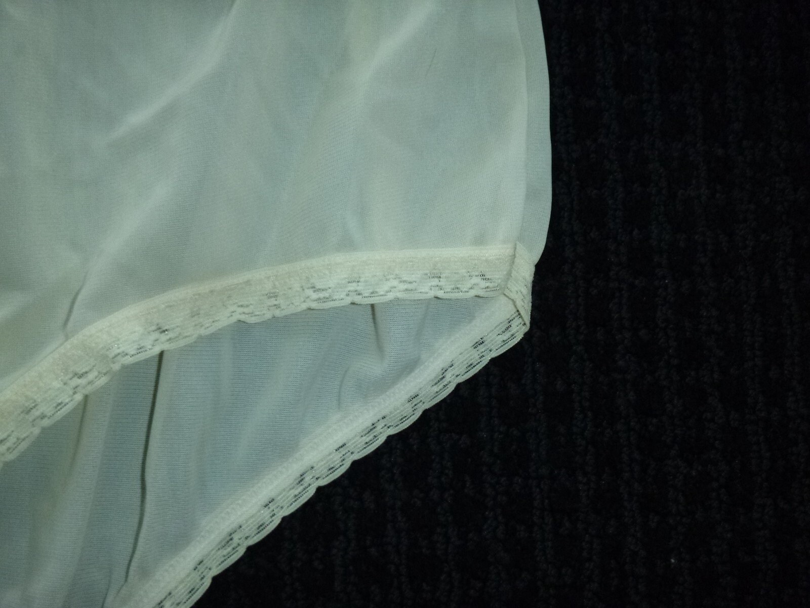 NOS Vtg Dixie Belle Off White Nylon Granny Panties Mushroom Gusset Sz 9