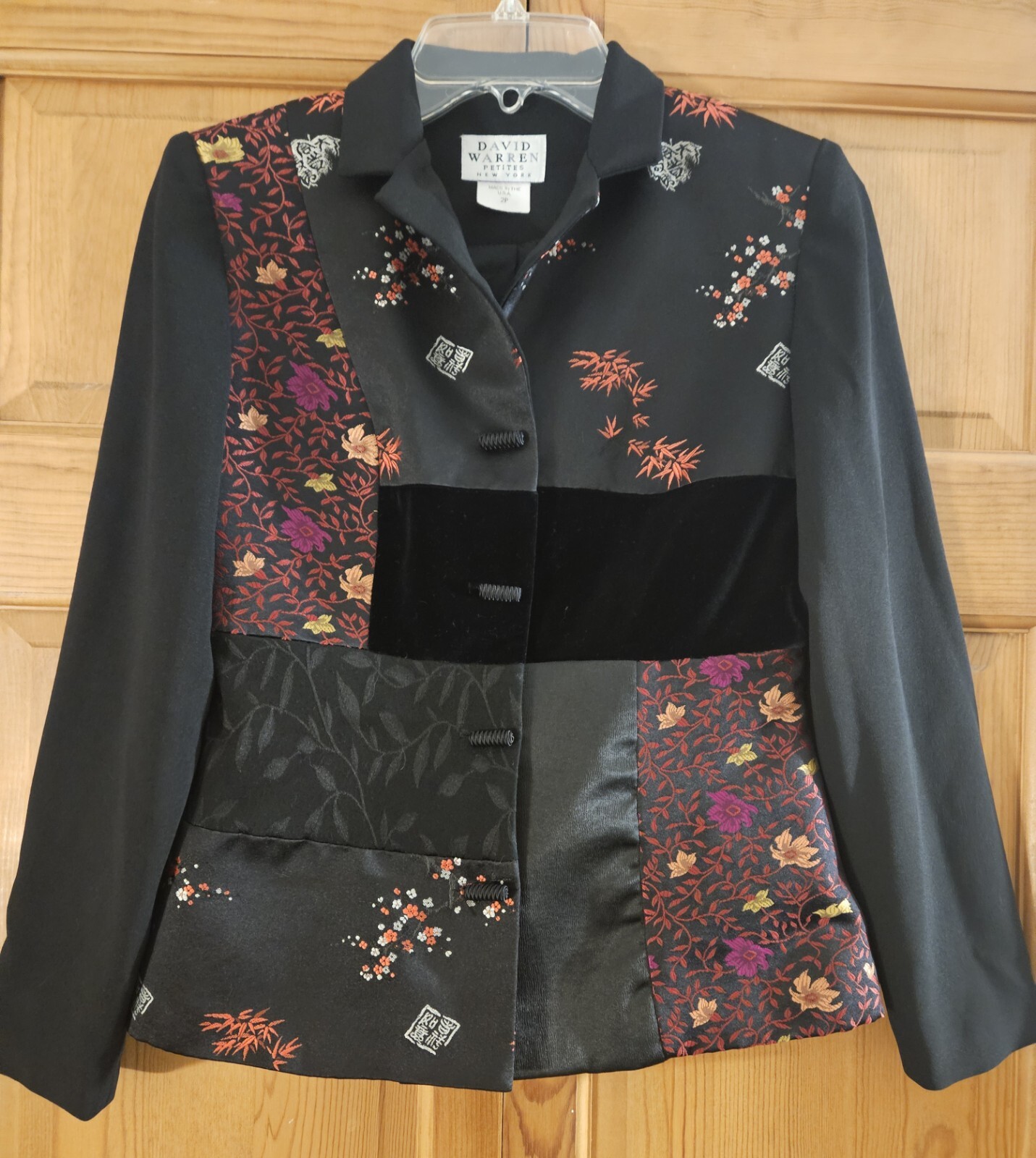 David Warren Vintage Asian Patchwork Size 2P Jacket