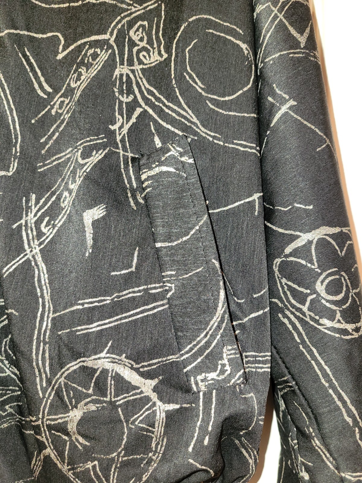 Vintage 1990s, Jacket, Women&rsquo;s, Medium, Black and Gold Details
