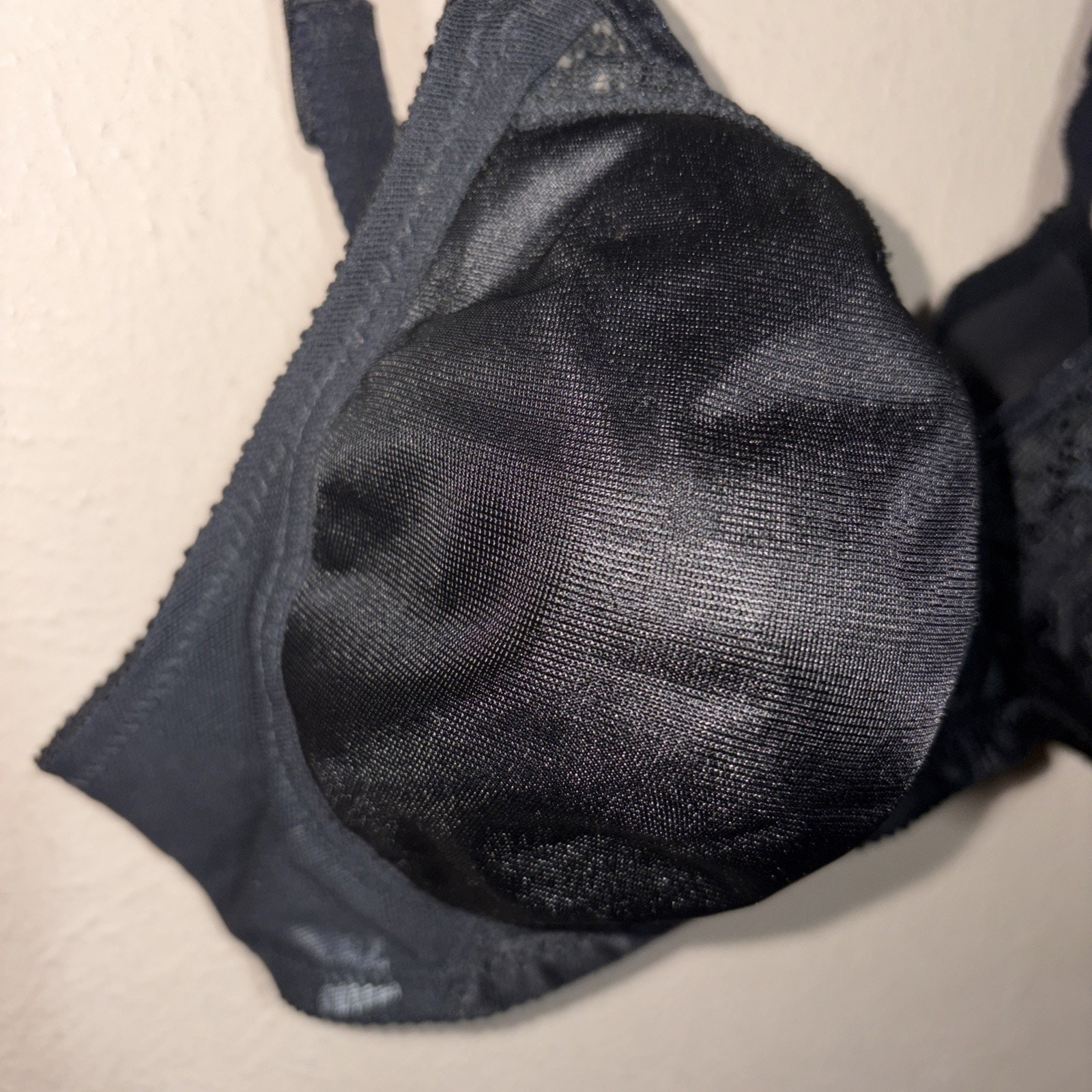 Vintage Adonna Delectables Bra 36C Black Style 3449 Soft Cup Wireless Comfort