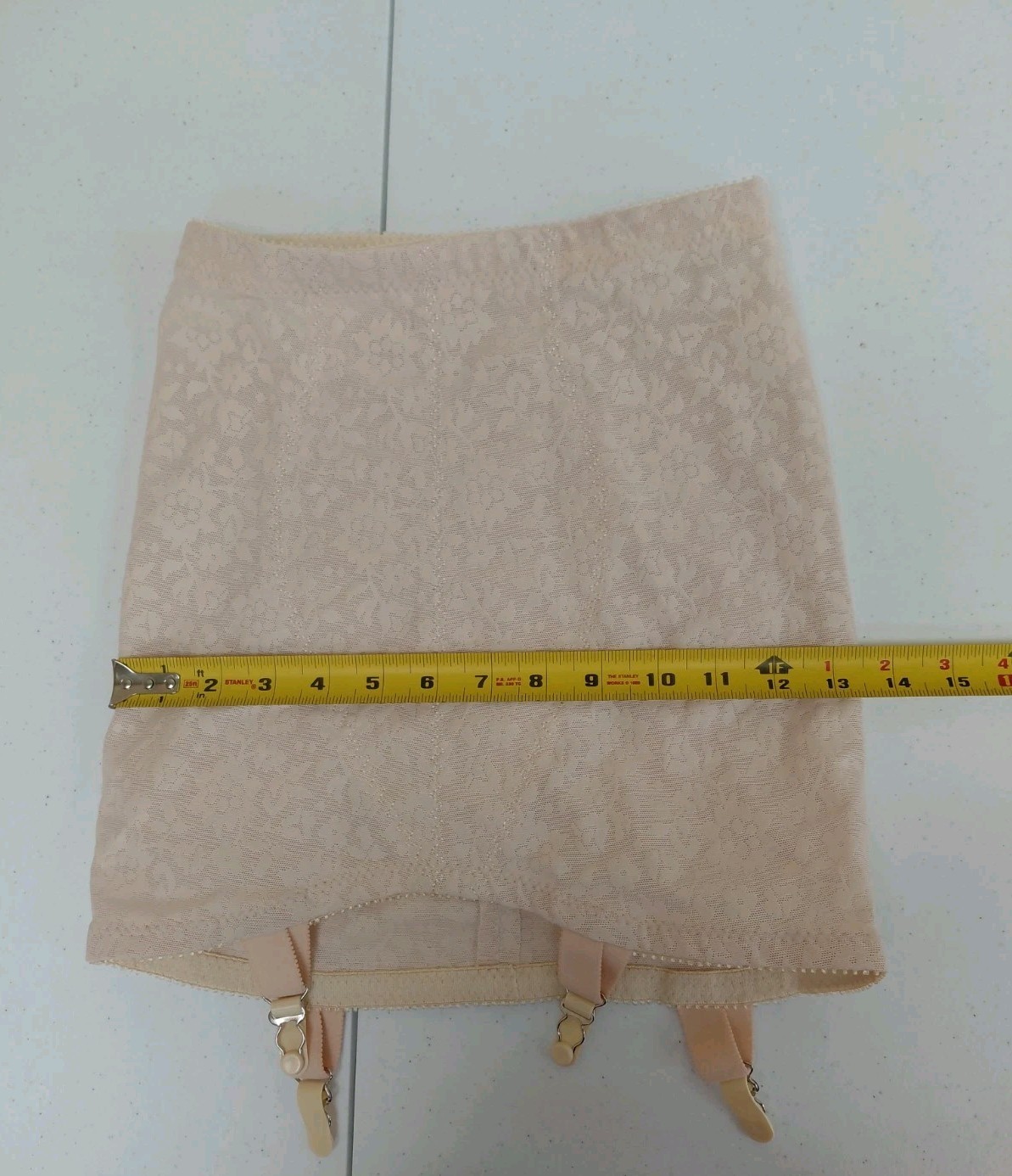Vintage Crown-nette Open Bottom Girdle With Garter Size L