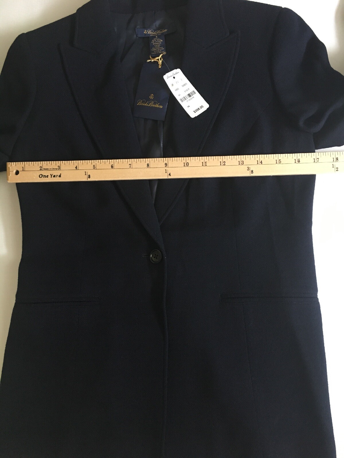 Brooks Brothers Milano Fit Blazer Jacket Size 4 Navy Blue Women’s NWT $398 MSRP