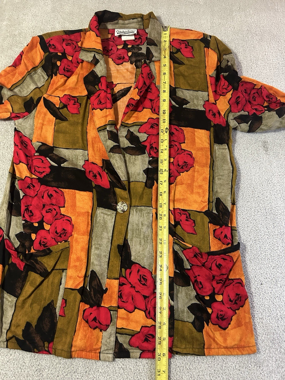 Vintage Connections Related Separates Blazer Women’s Medium 12/14 Floral Print