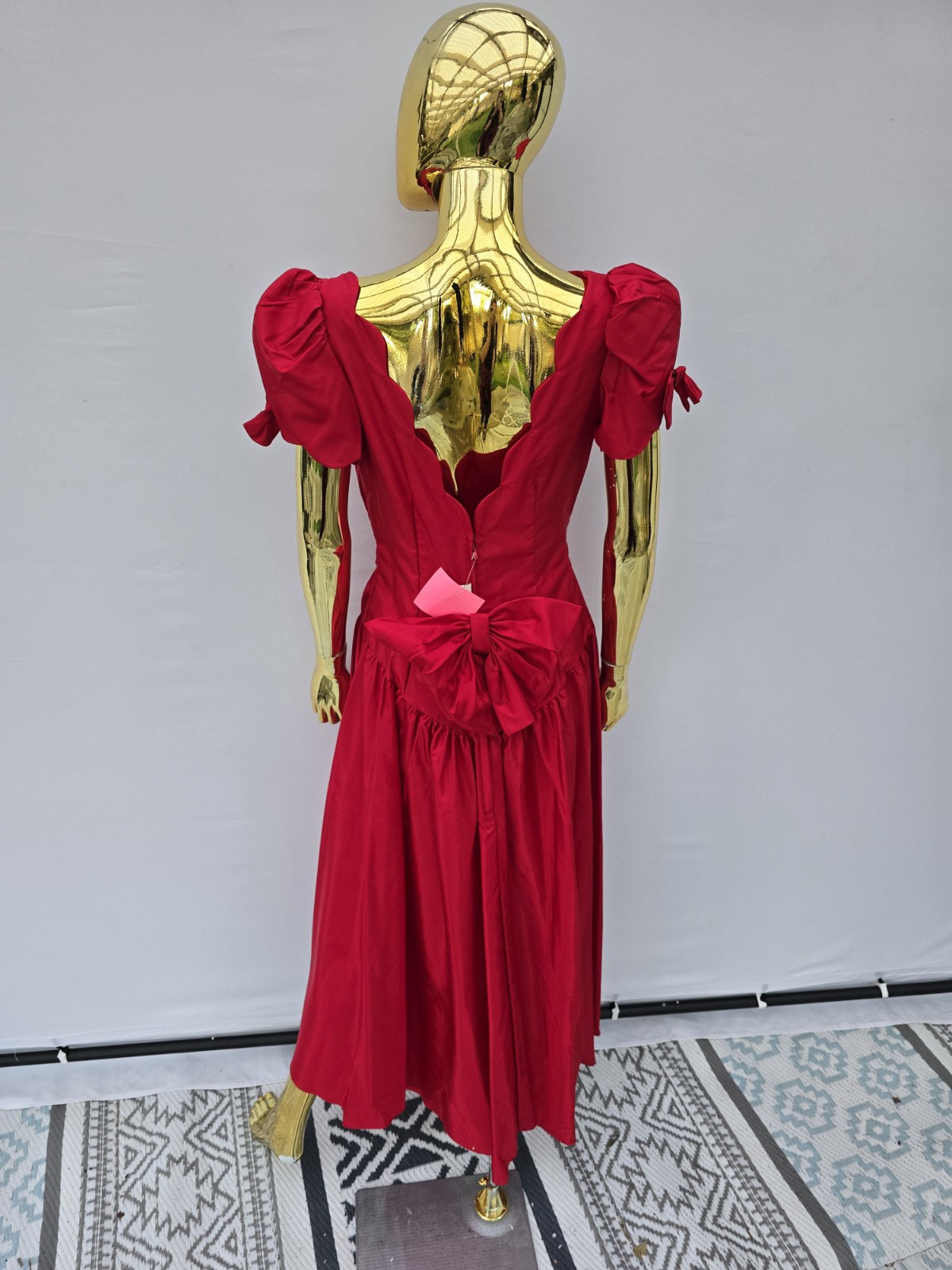 Alfred Angelo Vintage Red Party Prom Bridesmaid Dress 11/12 Union Made New