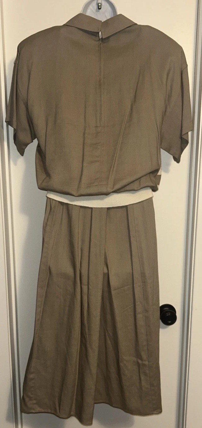 Vintage Donna Morgan For Non Stop Two Piece Sailor Inspired Dress 29.5” Waist