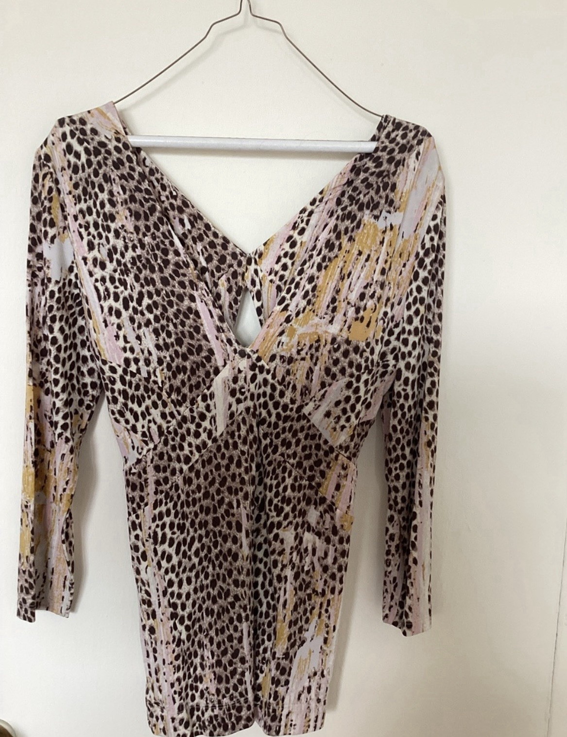 Just Cavalli Leopard Satin Two-Piece Size 44.