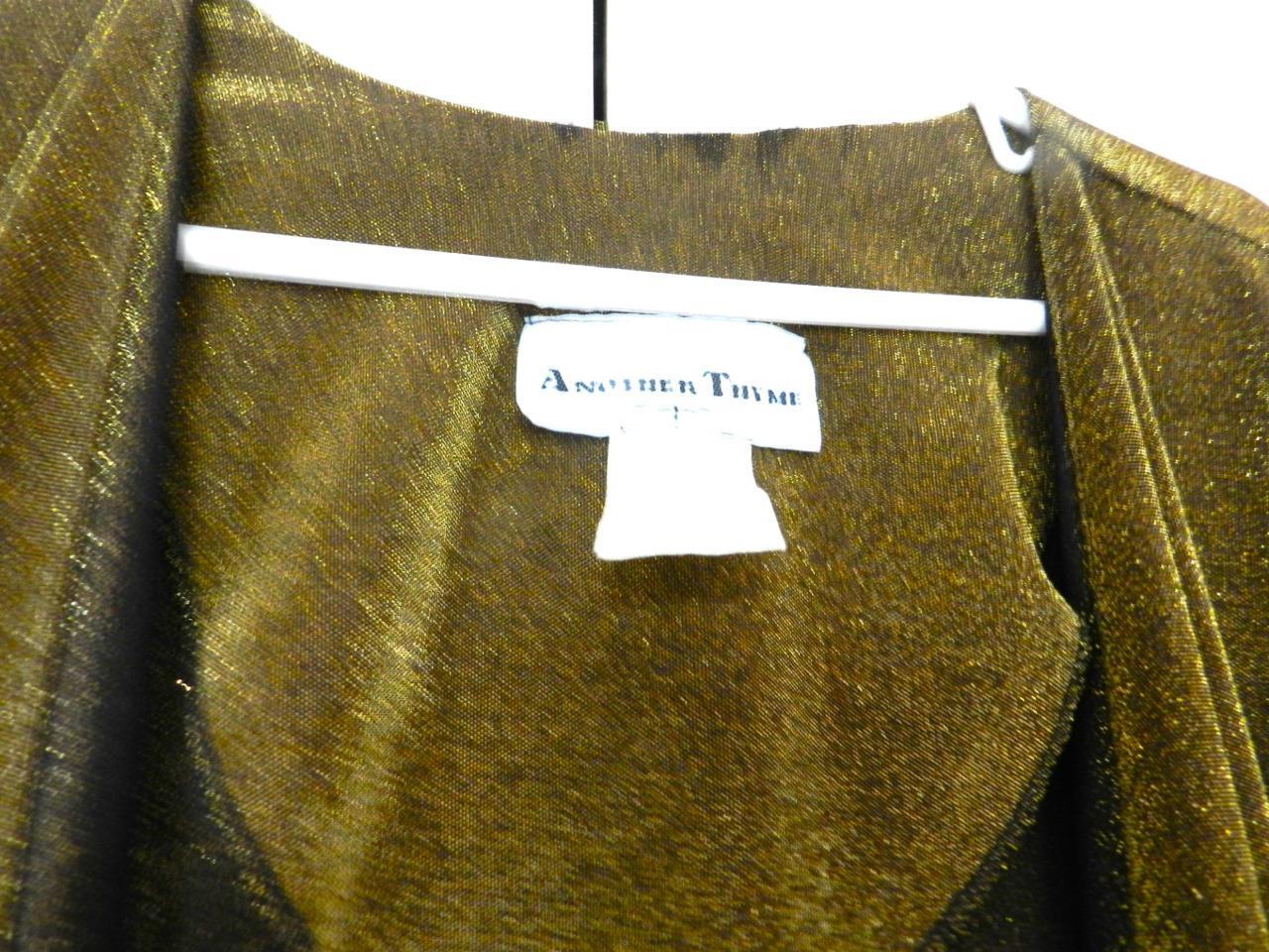 « Another Thyme » Evening Cardigan Lightweight Jacket Gold Color sz-20 W