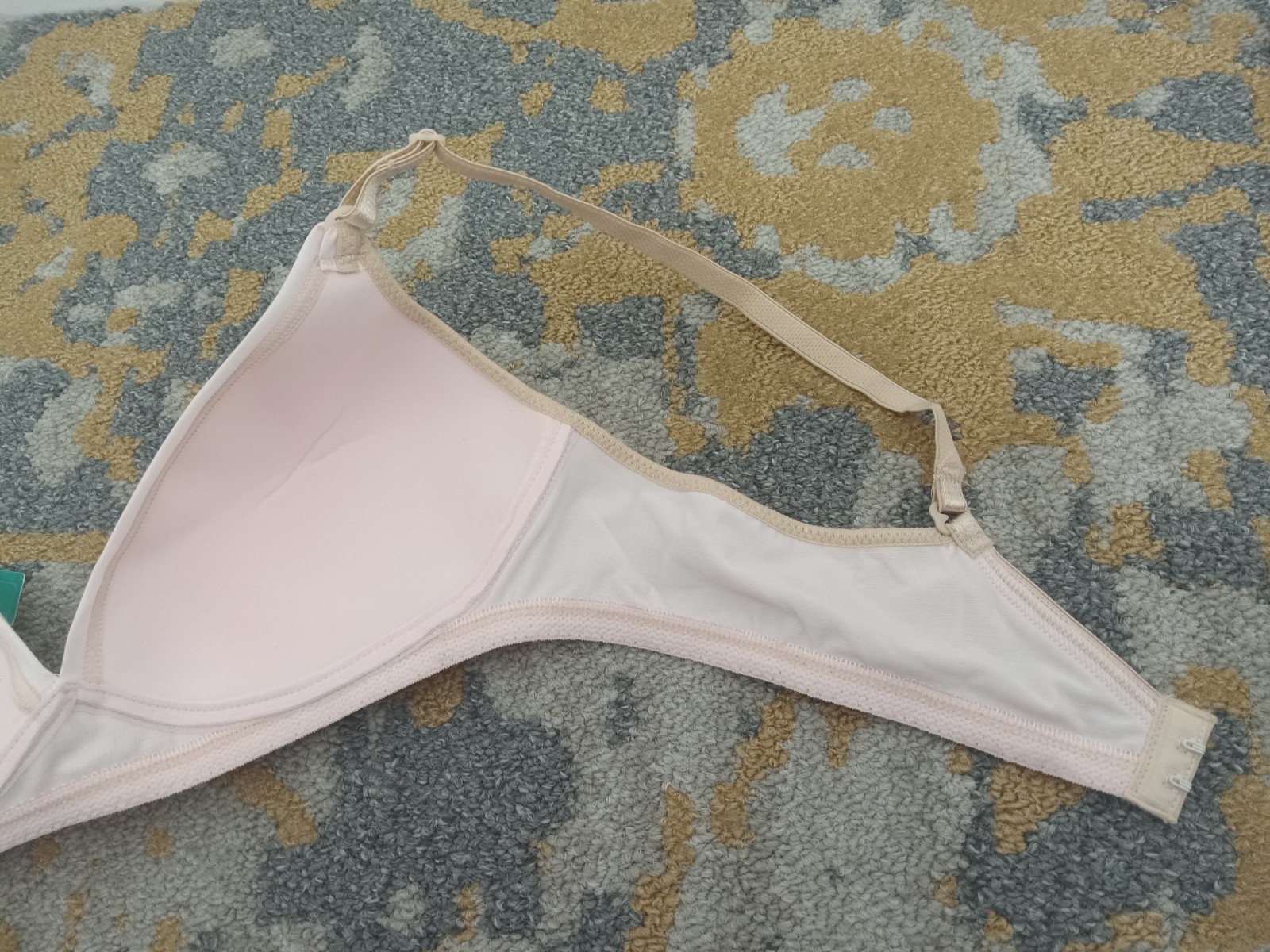 Vintage Playtex Double Vision 4009 Bra 36A Wireless Lined Ivory NOS *FLAW*