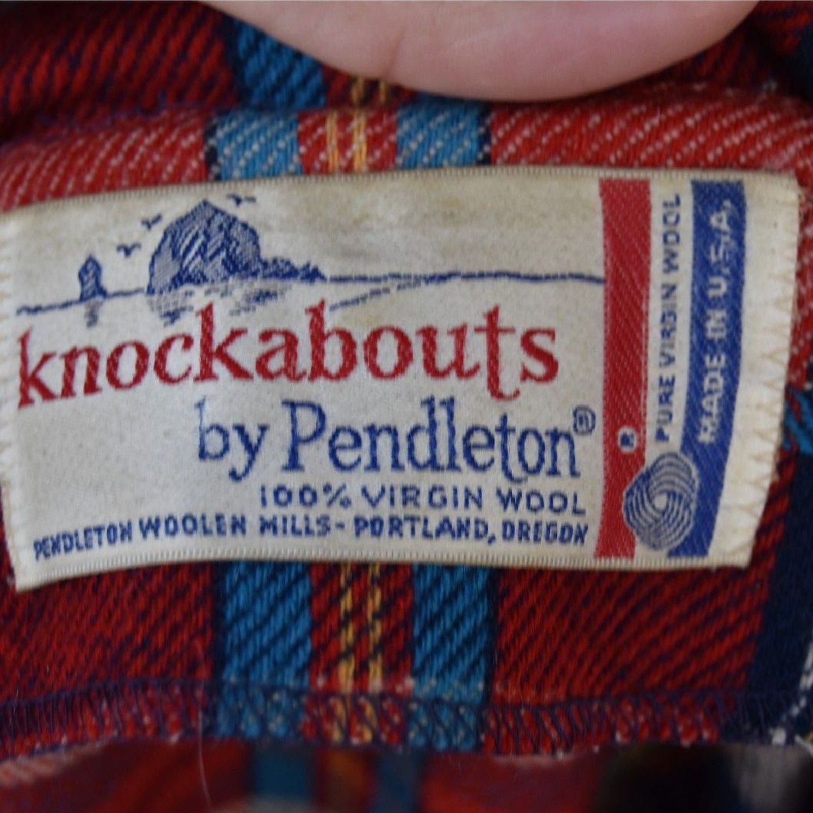 Vintage 60s-70s Pendleton Knockabouts Virgin Wool Plaid Belted Jacket Women&rsquo;s M