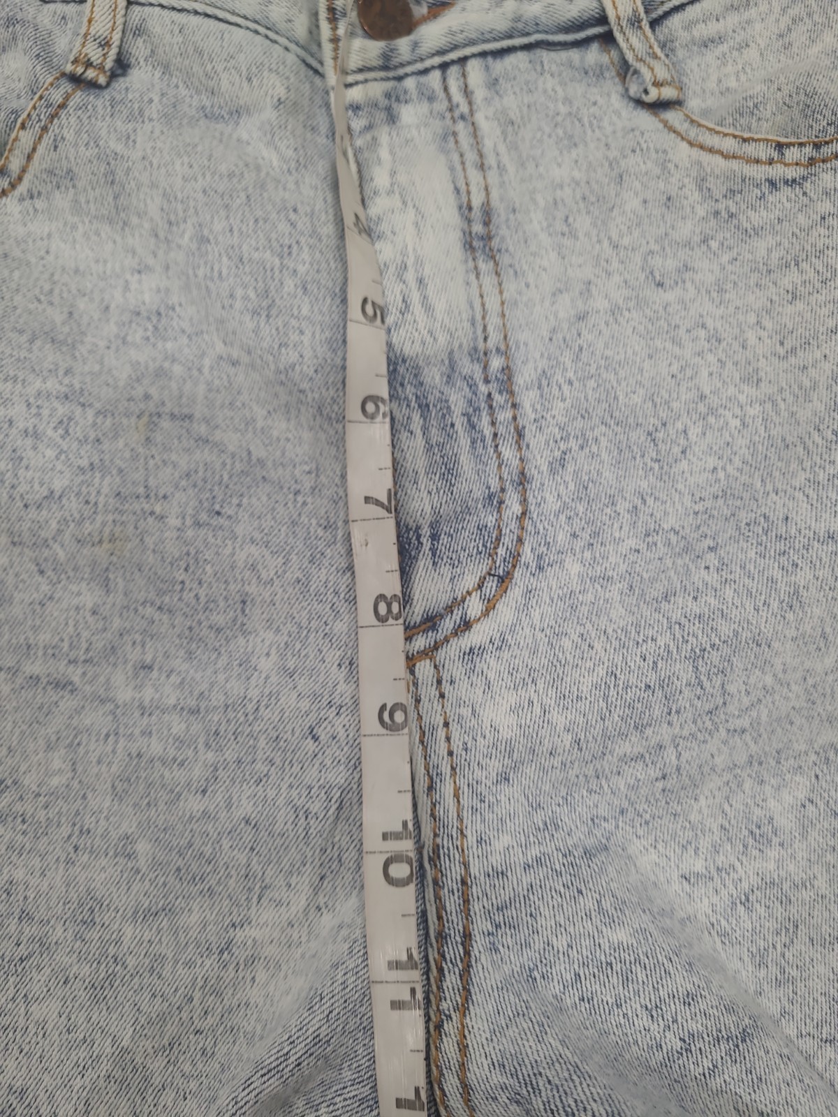 Vintage Golden Star High Rise Acid W Jean Shorts Junior 13/14 Lace Heart Inserts