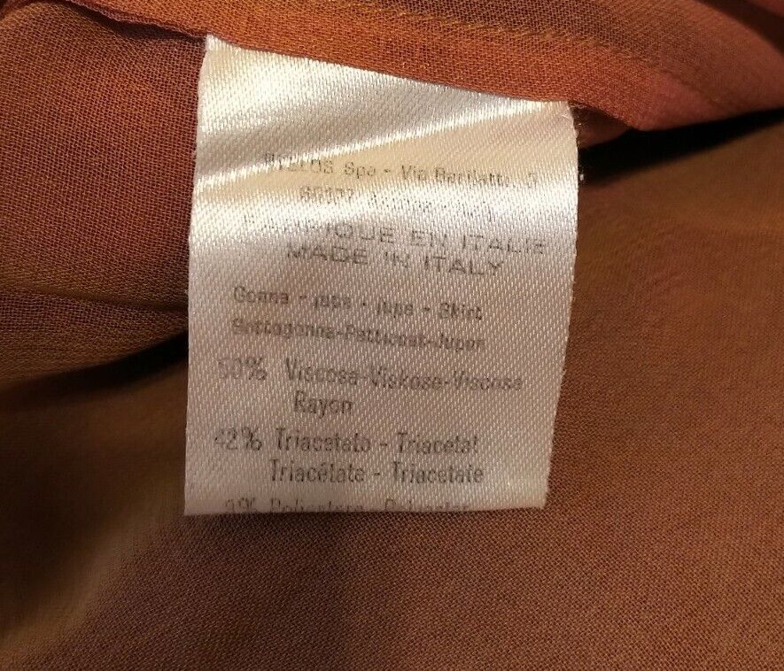VINTAGE 1990S BYBLOS IRIDESCENT CHIFFON FLOWY MINI SKIRT ITALIAN 40 US 6