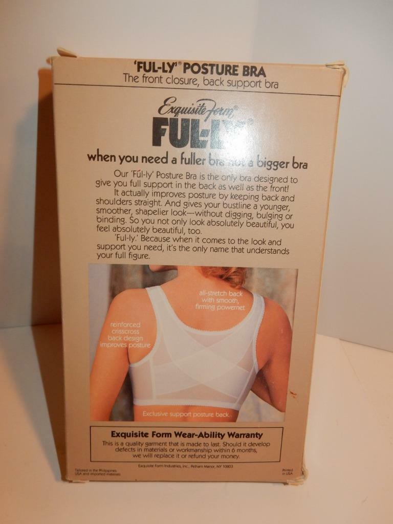 VINTAGE 40 DD (E) NOS EXQUISITE FORM FUL-LY POSTURE BRA P565 WHITE MIB IN BOX
