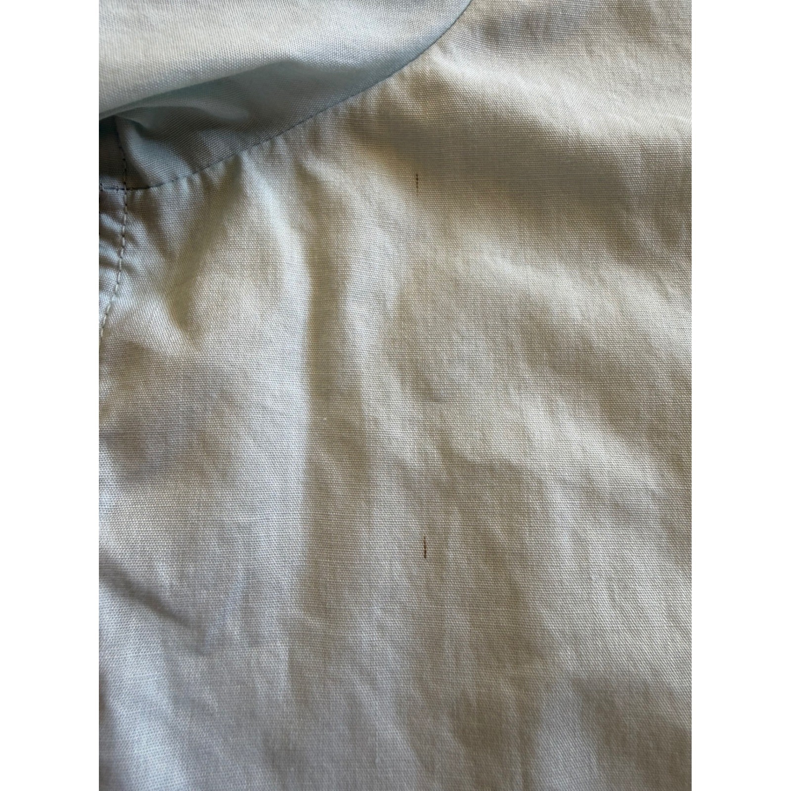 Vintage Kodel Blue Embroidered Initial A Monogram Peter Pan Collar Shirt 38