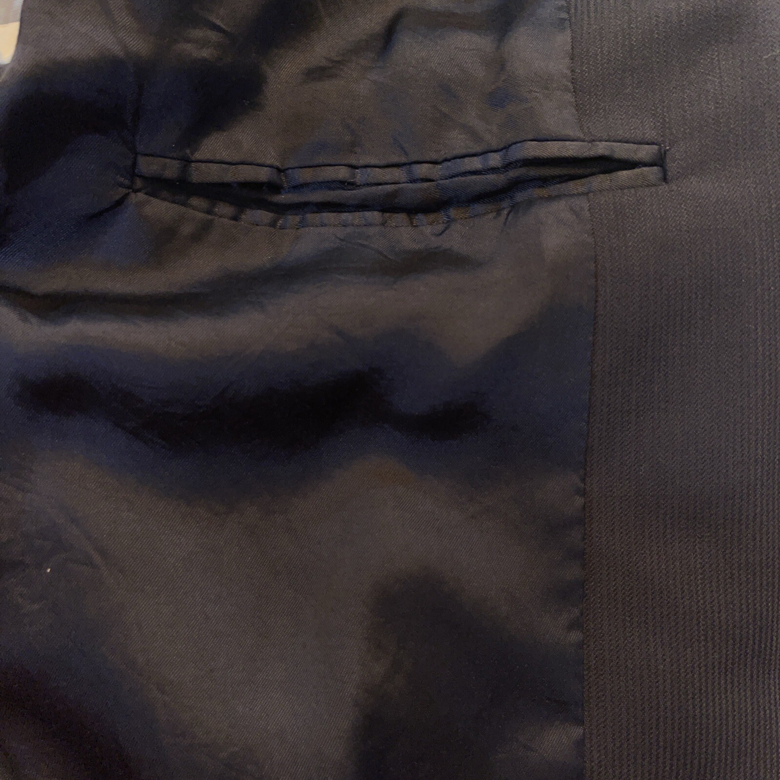 Vintage Principe Italy Navy Blue 3 Button Women’s Jacket Lined See Description