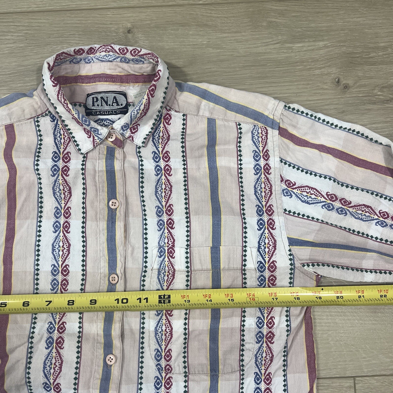 Vintage 80s Brushpopper Western Button Down Shirt P.N.A. Casuals