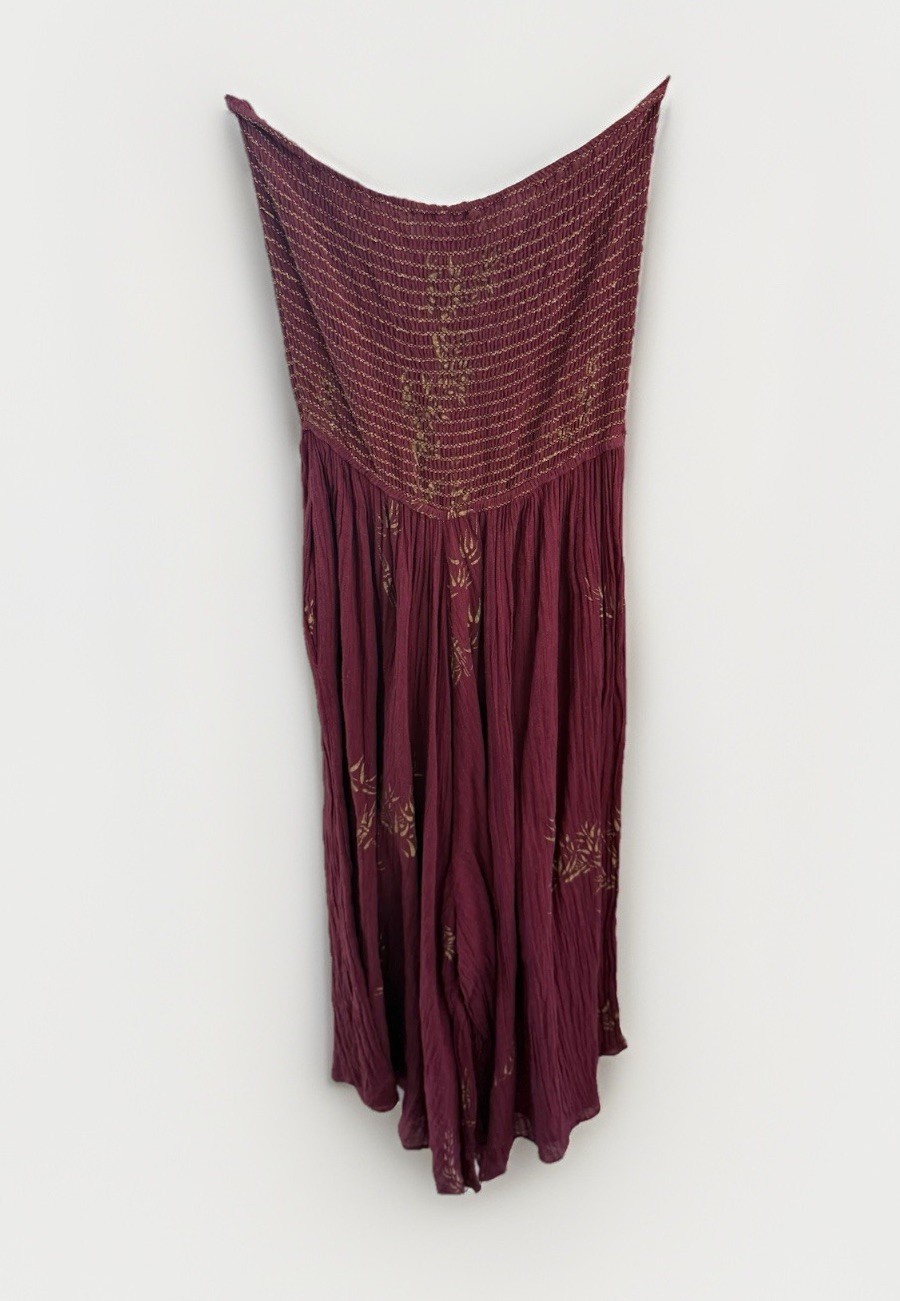 ORIGINAL Vintage Barbara Barbara California Strapless Palazzo Size XS/S 70s/80’s