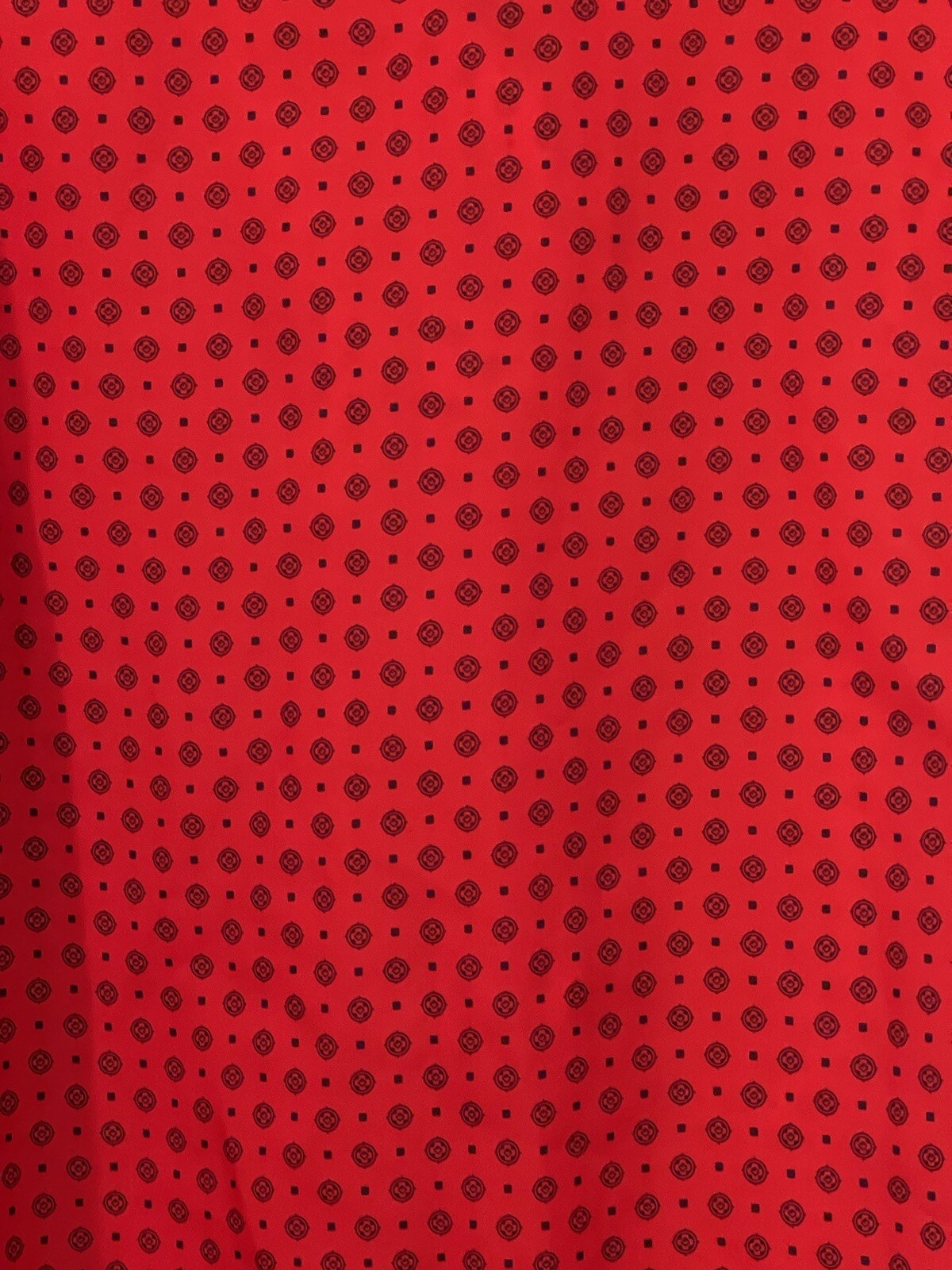 Cape Cod Brand Vintage L (14) Red Black Tie Neck Blouse Feminine Spring Look