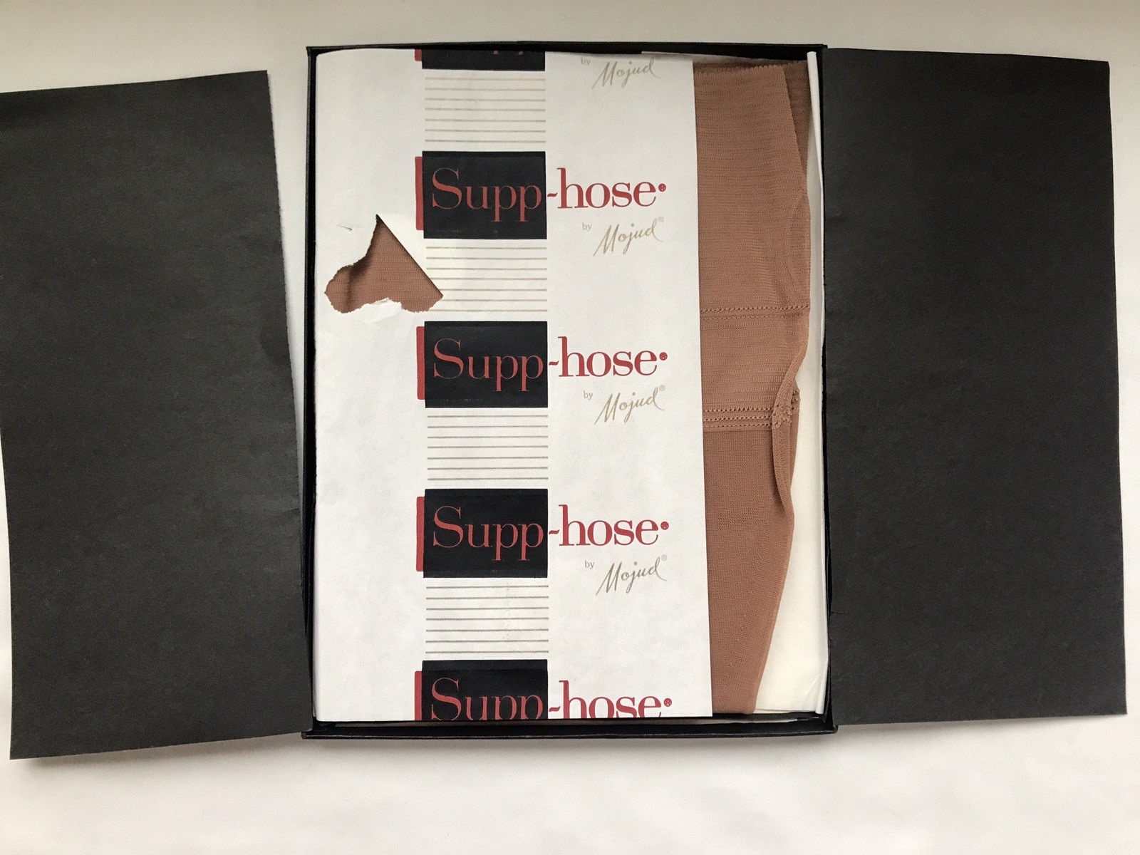 Supp-hose by Mojud Regular Thigh High Stockings Honey – Tall (9.5-10L) Vintage