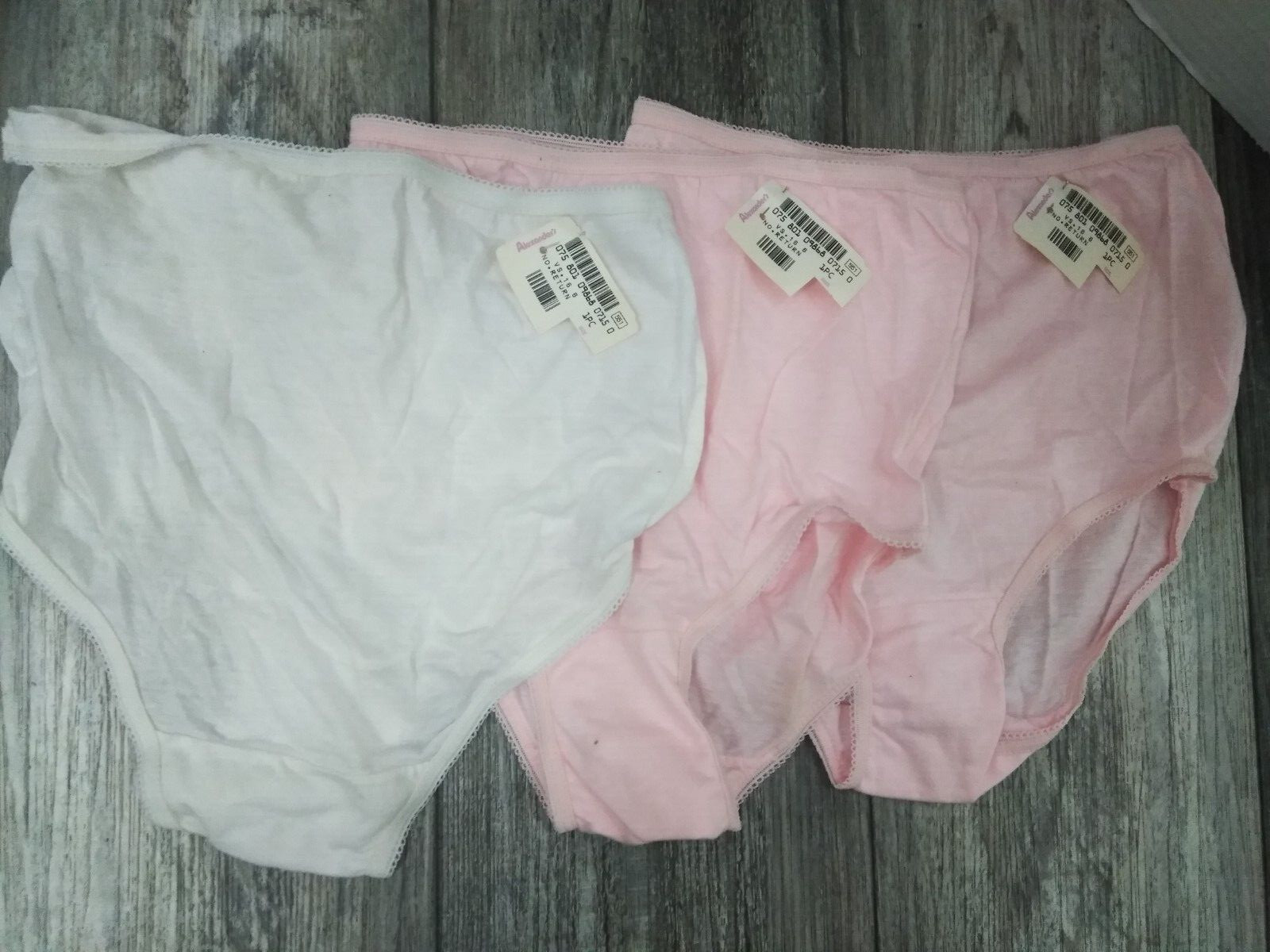 NOS Women&rsquo;s ALEXANDERS DEP. STORE NY, WOMEN&rsquo;S BRIEF / PANTIES SZ-6 PINK & WHITE