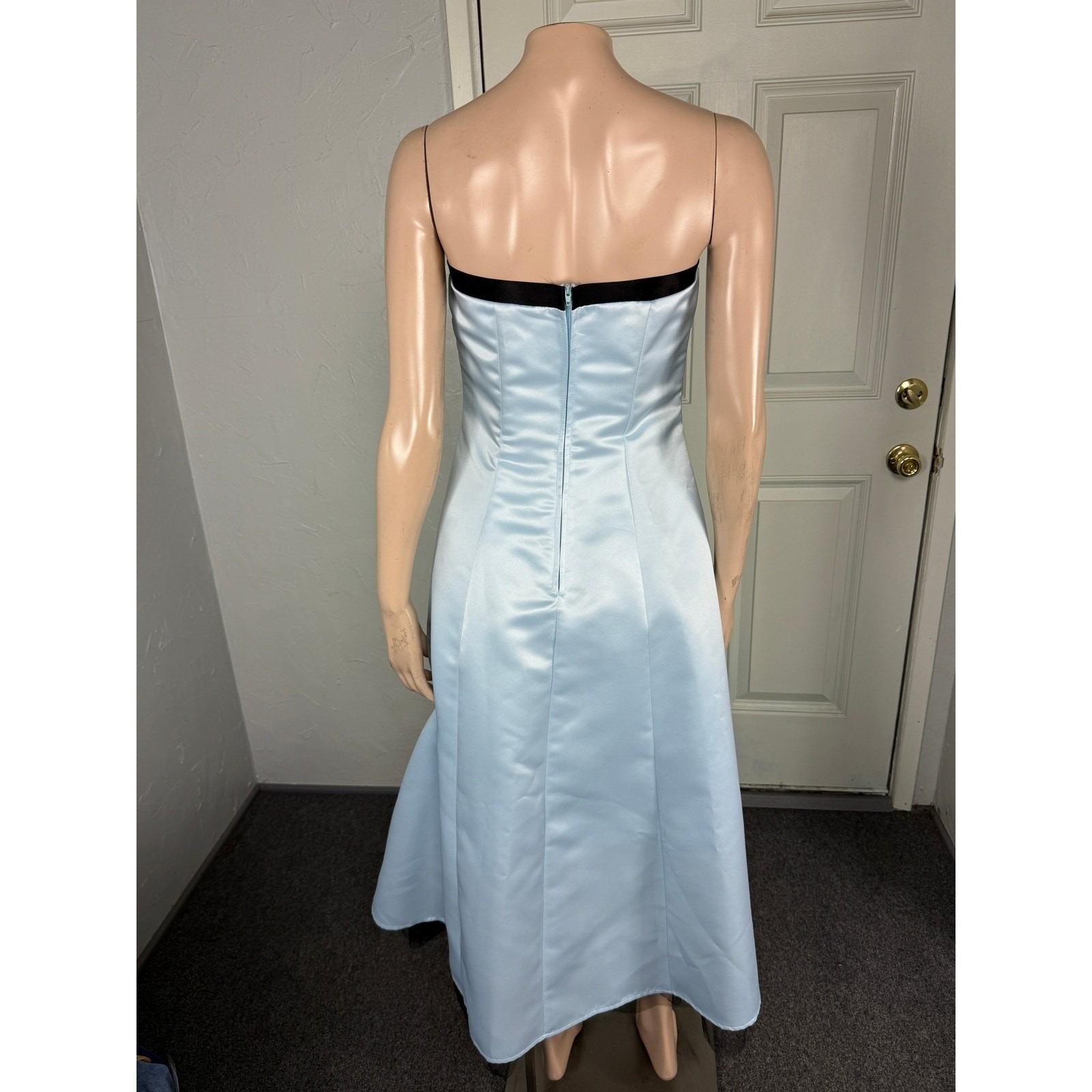 Vintage 90&rsquo;s Y2K Kiki USA Womens Dress XS Prom Party Formal Strapless Satin FF7