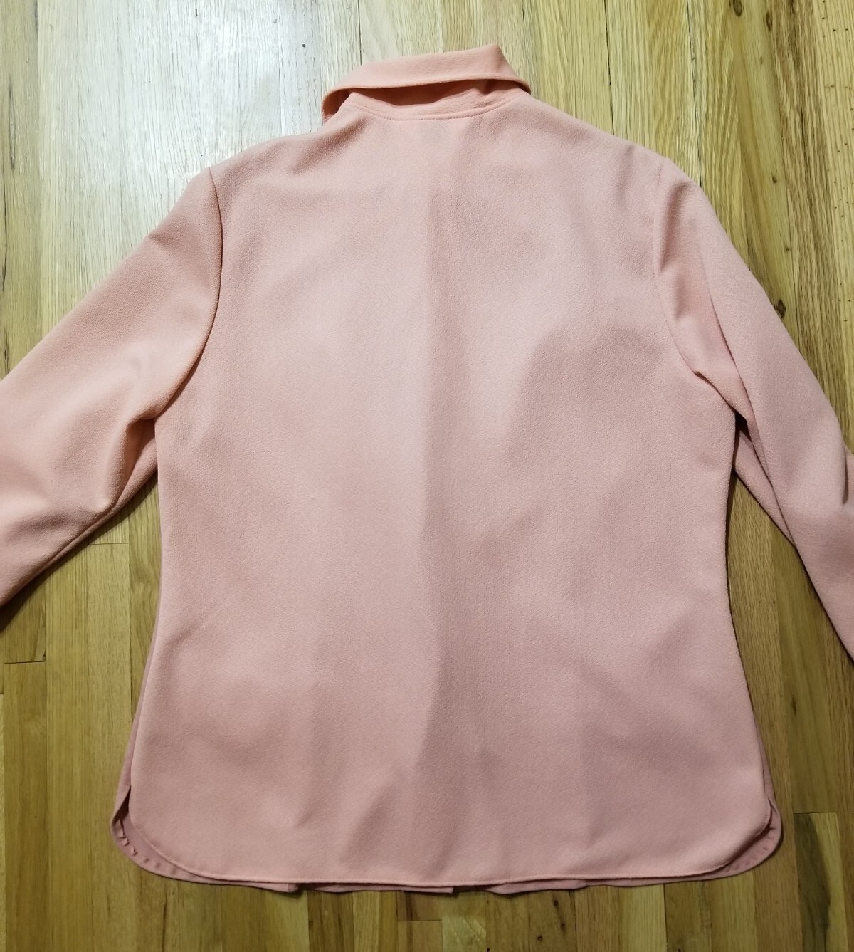 Vintage 1970s NPC FASHIONS Pant Suit Size 17/18 Womens Peach Double Knit Set