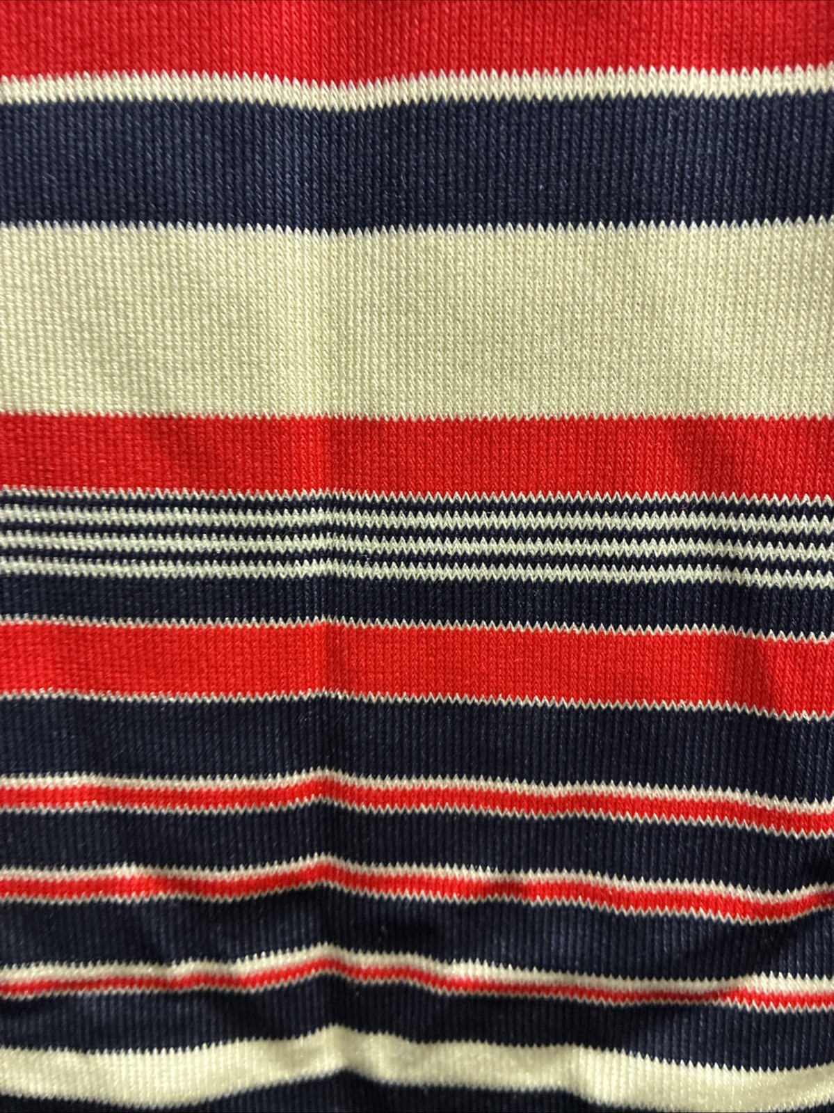 Vintage Red White and Blue Striped Sleeveless Dress Waist Size 32
