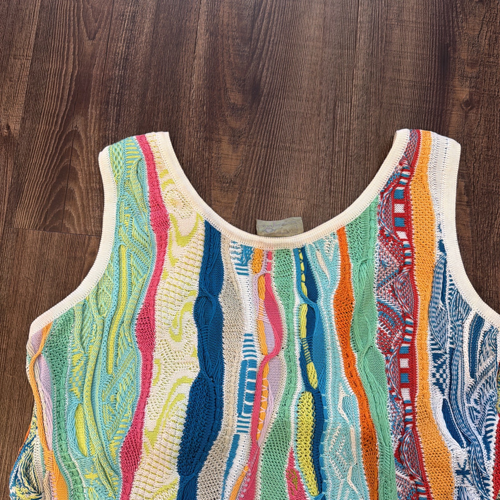 RARE Vintage Australian Merchandised Cotton COOGIE Tank Dress L