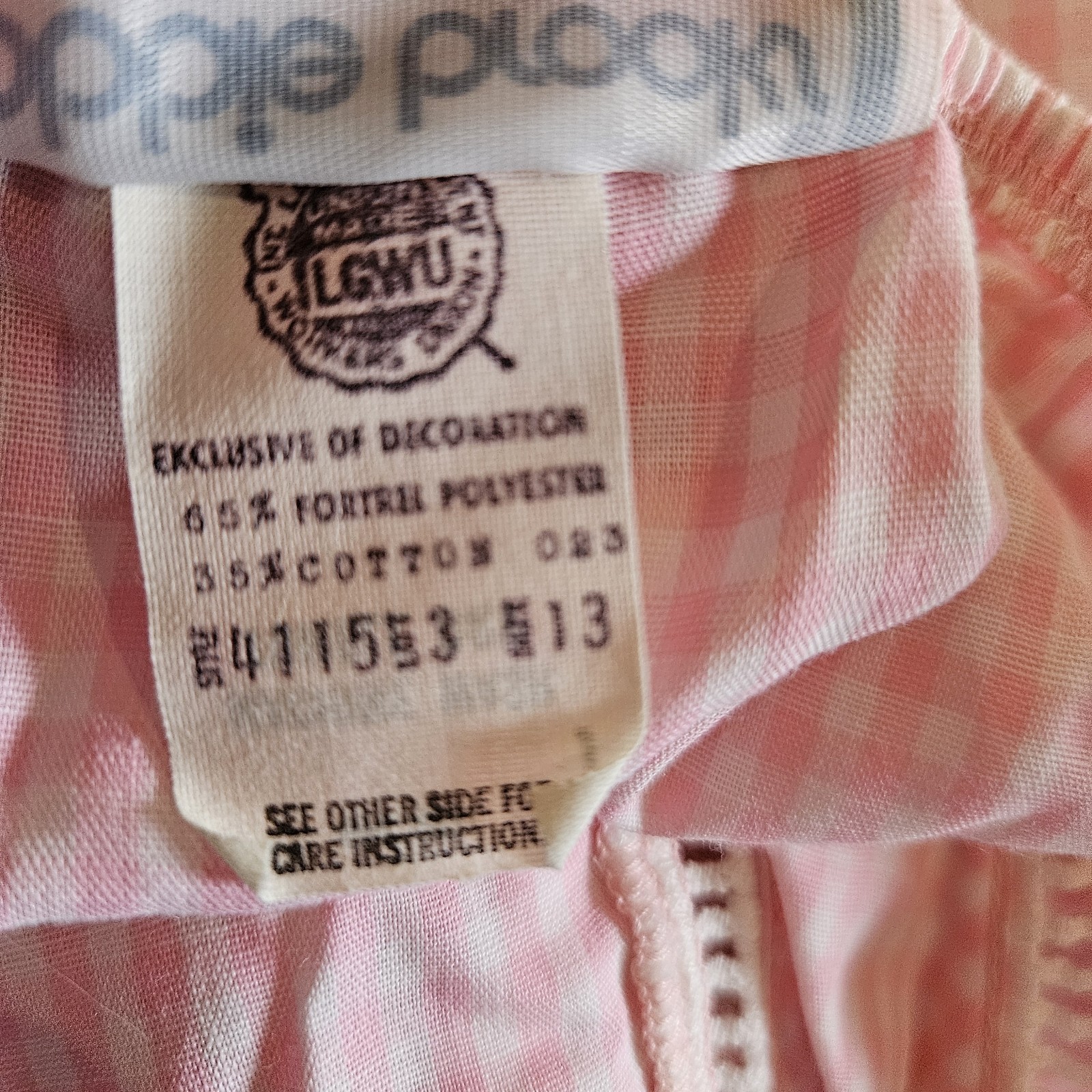 VTG 70s Bobbie Brooks Sleeveless Button Up Pink Gingham Halter Top Elastic Waist