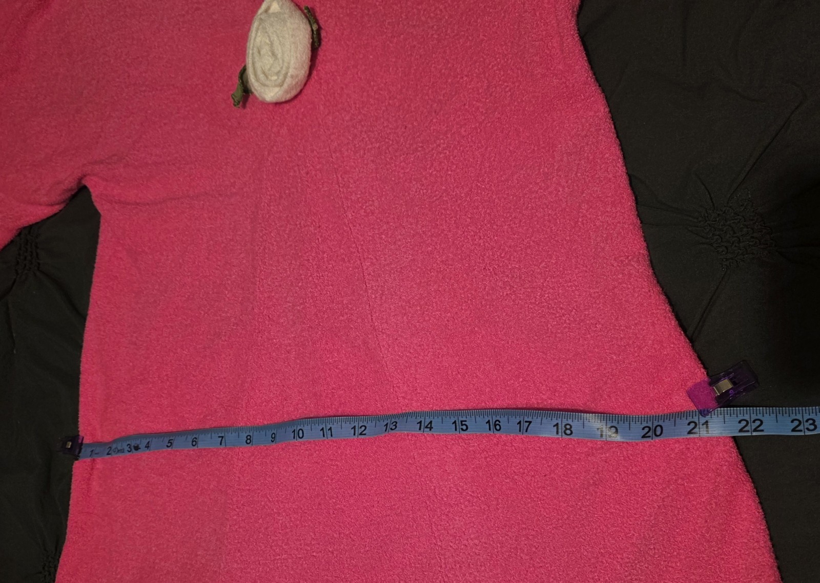 Vintage 1970s Hot Pink Terry Cloth Dress Pool Cover Bardinella Designs Size S