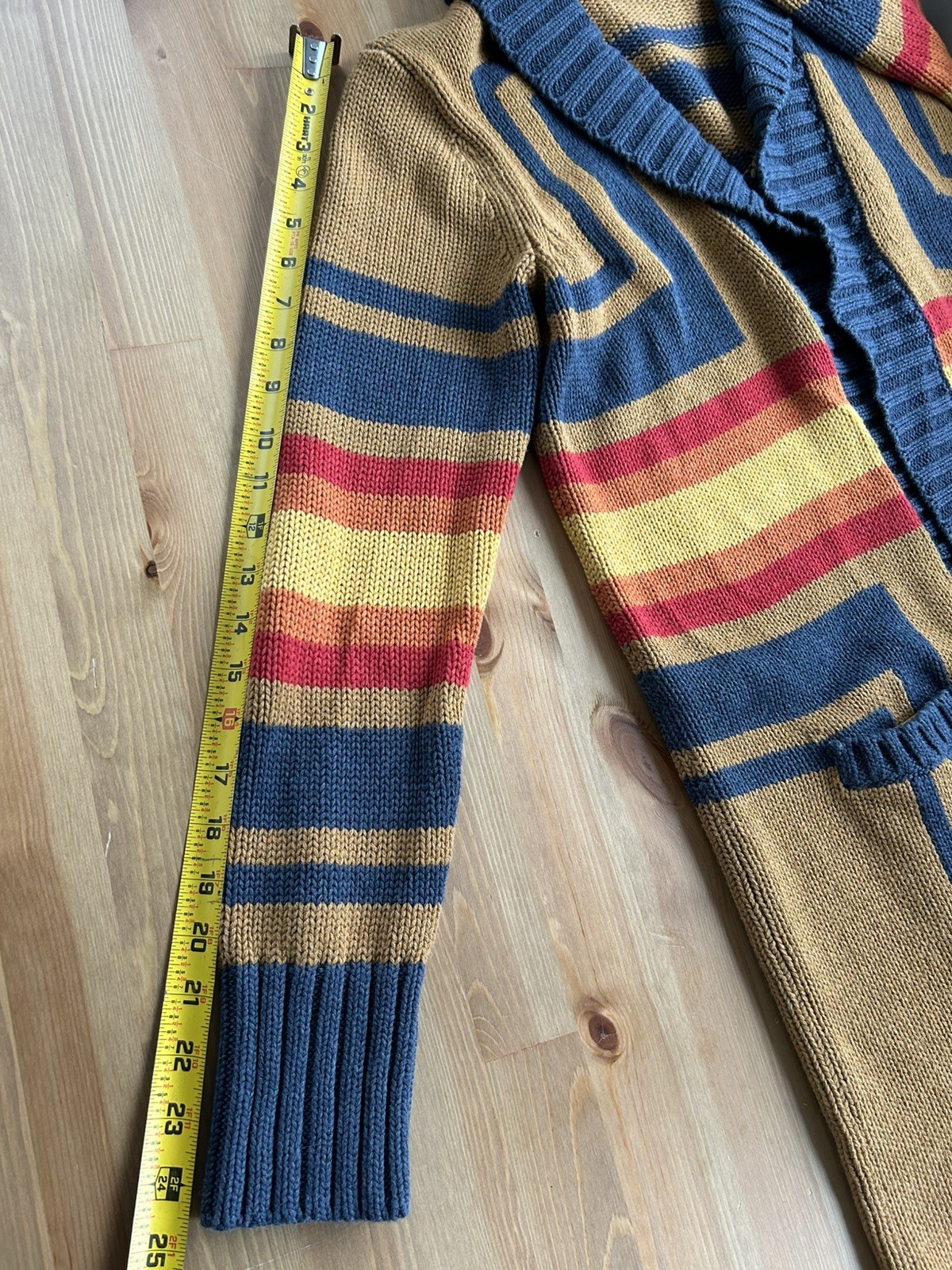 Pendleton Harding Open Long Cardigan Small Cotton Wool Exc Shape Southwest Aztec