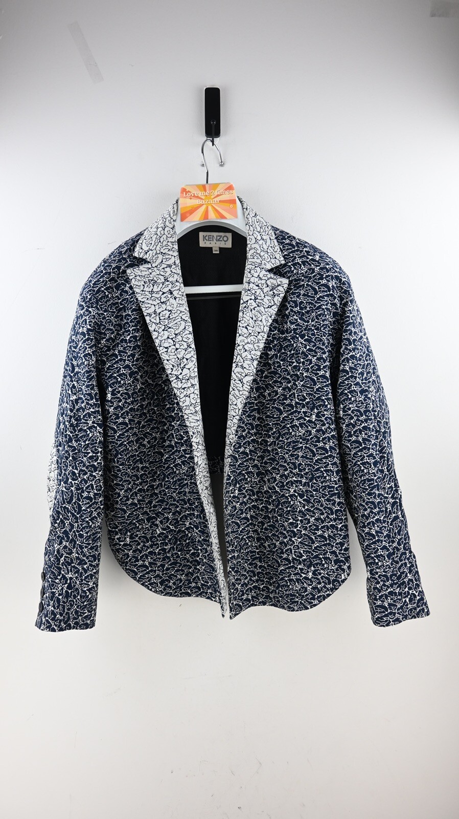 Vintage KENZO jacket in ink/white size EU38/UK10