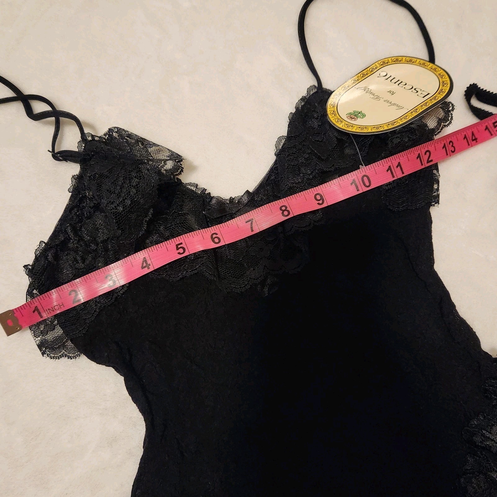 Andrea Kristoff Escante Sheer Lace Babydoll Sissy Nightie String Bikini Panties