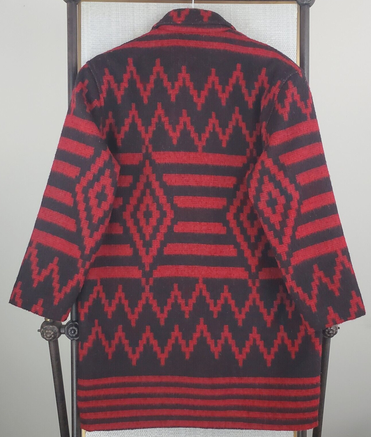 VTG WOOLRICH USA Size Small Womens Wool Aztec Southwest Chore Barn Jacket Coat